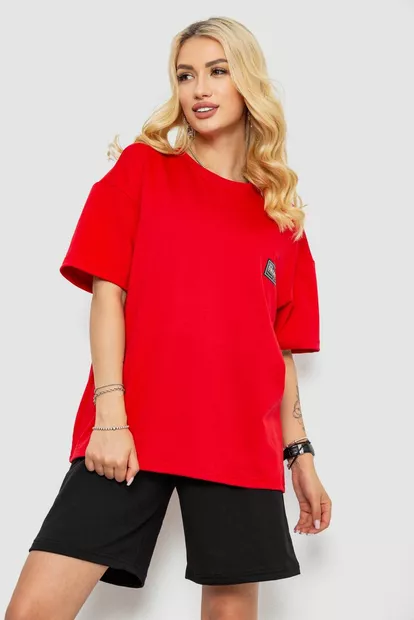 Костюм женский повседневный  -уценка, цвет красный, 241R5004-1-U-5