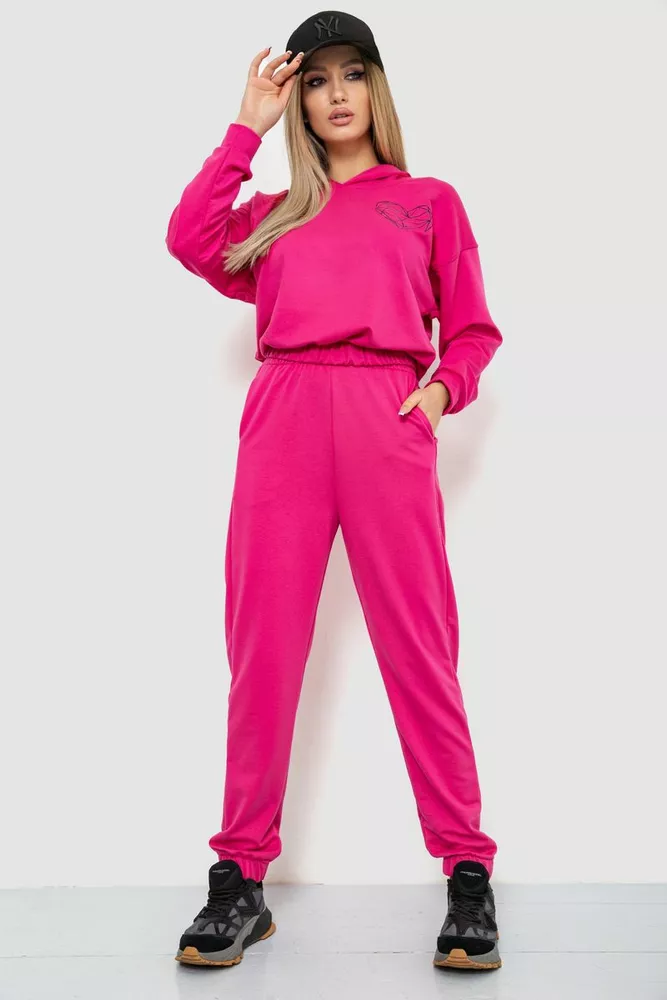 Купить Спорт костюм женский, цвет розовый, 186R2302 оптом - Фото №1