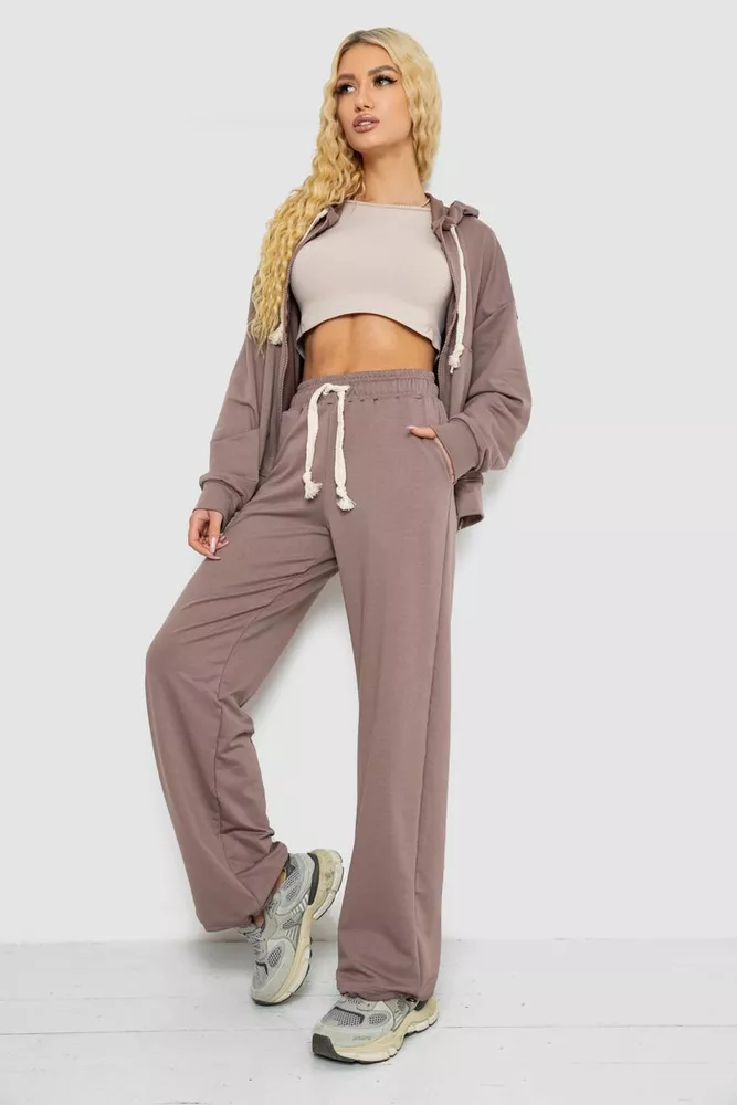 Купить Спортивный костюм женский  -уценка, цвет мокко, 241R2001-10-U - Фото №3