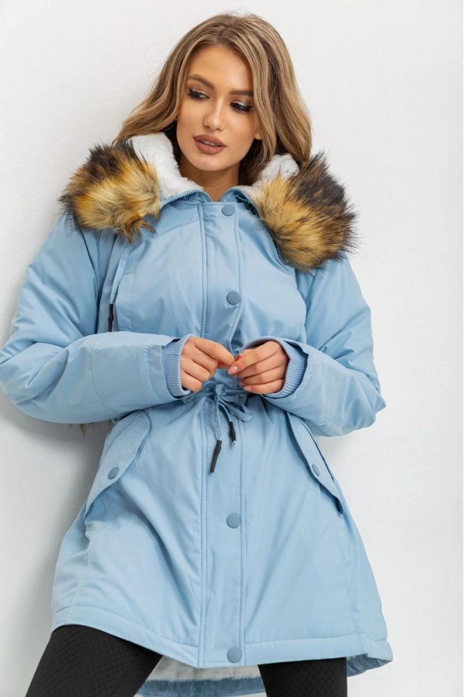 Купити Куртка жіноча, колір блакитний, 224R19-16-1 оптом - Фото №1
