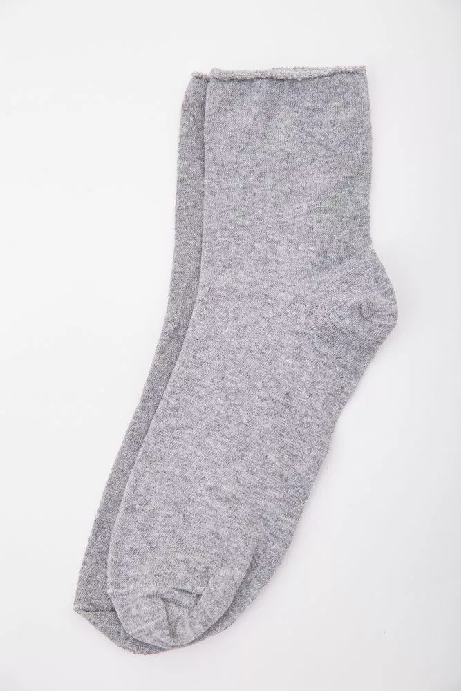 Купить Женские носки, средней длины, светло-серого цвета, 167R366 - Фото №1
