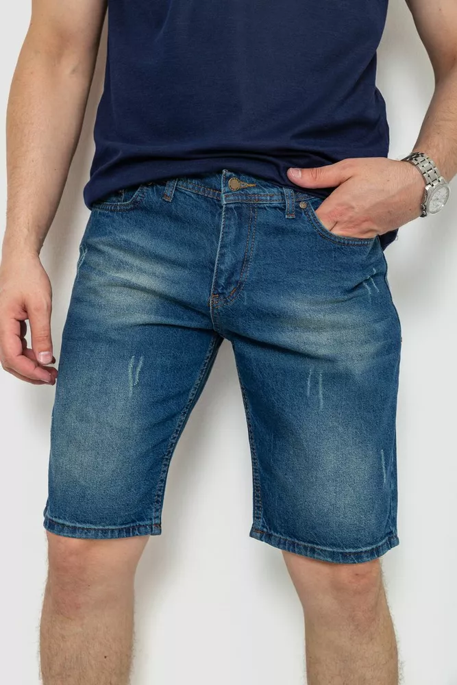 Купити Шорти чоловічі джинсові, колір синій, 244RB004 - Фото №1