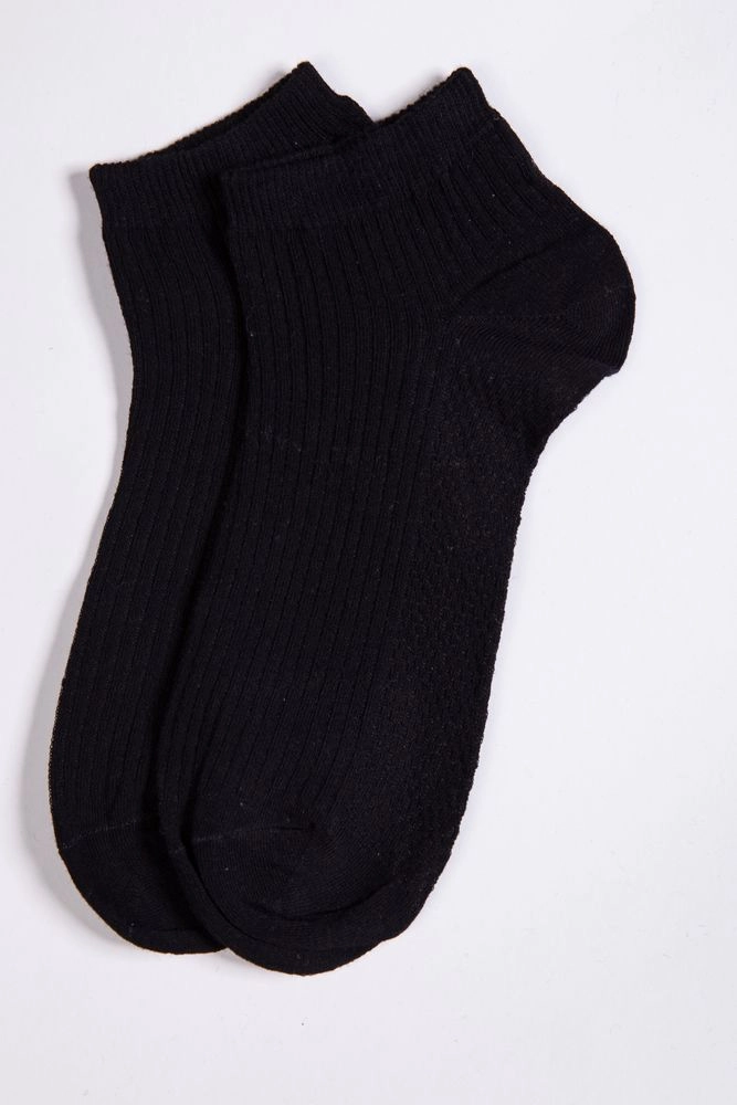 Купити Короткі чоловічі шкарпетки, чорного кольору, 151R986 оптом - Фото №1