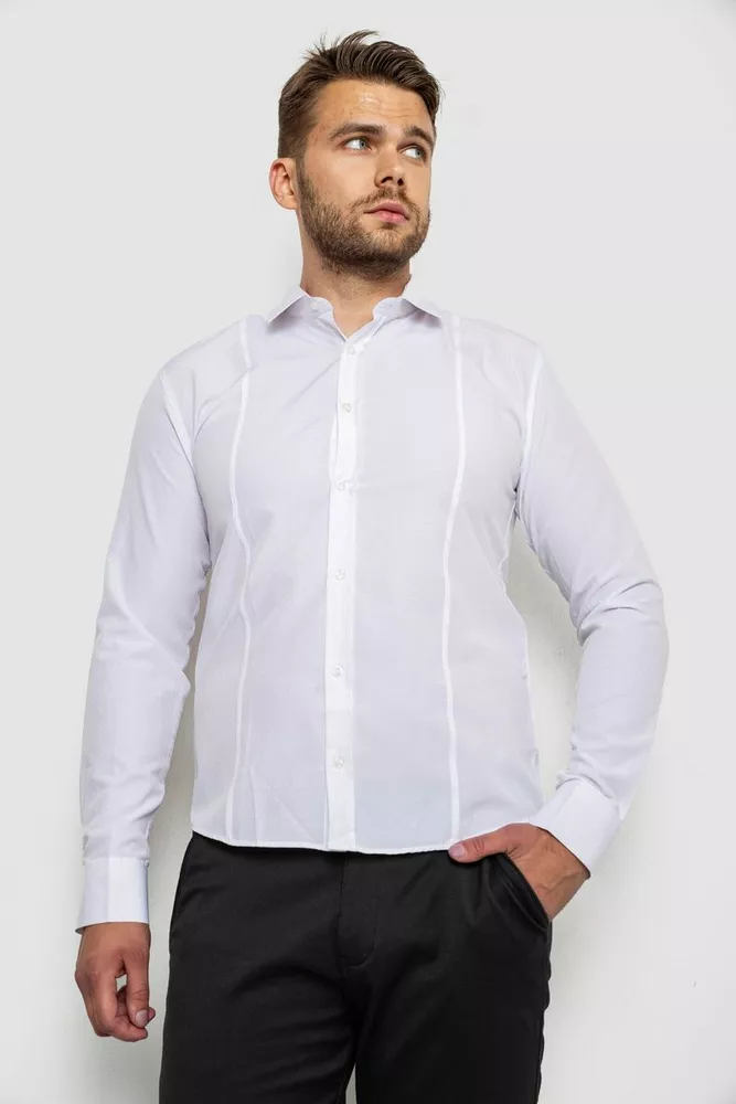 Купити Сорочка чоловіча, колір білий, 214R820 оптом - Фото №1