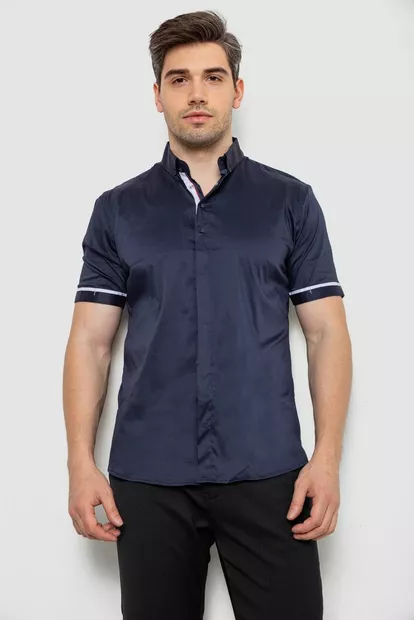 Сорочка чоловіча, колір темно-синій, 214R5007