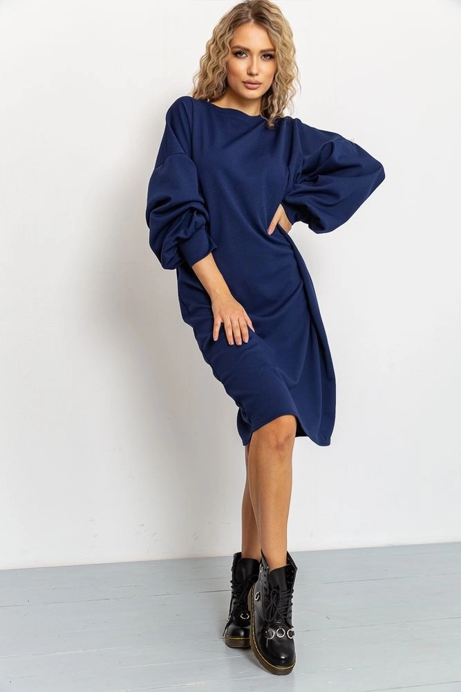 Купити Сукня, колір темно-синій, 153R3021 - Фото №1