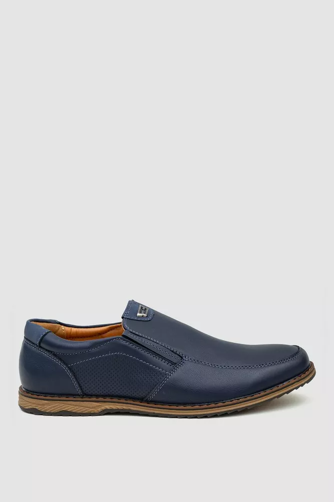 Купити Туфлі чоловічі, колір темно-синій, 243RA1177-1 оптом - Фото №1