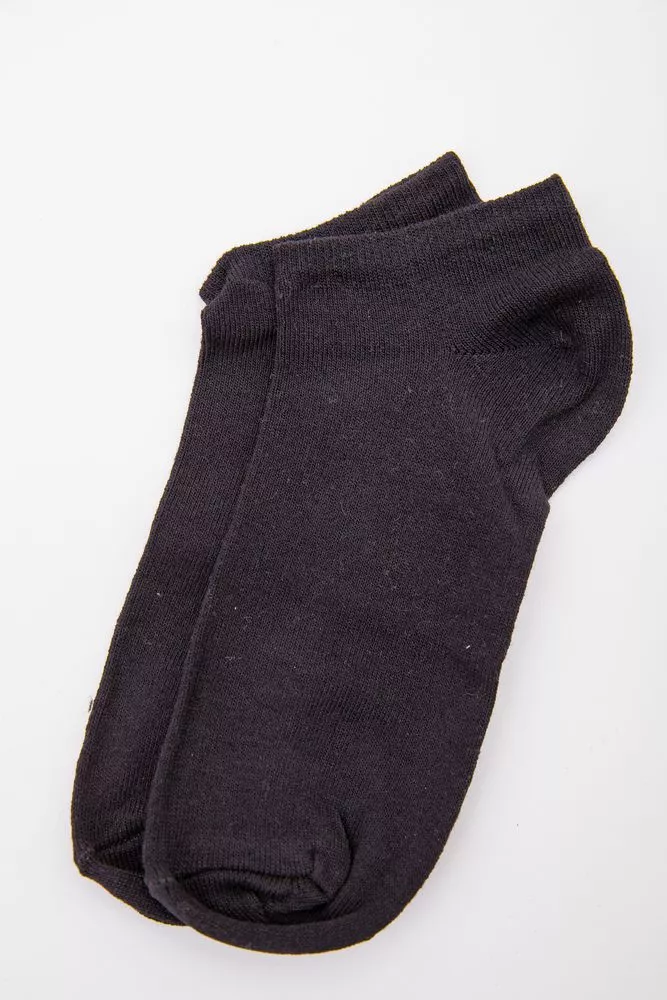 Купити Жіночі короткі шкарпетки, чорного кольору, 167R214-1 - Фото №1