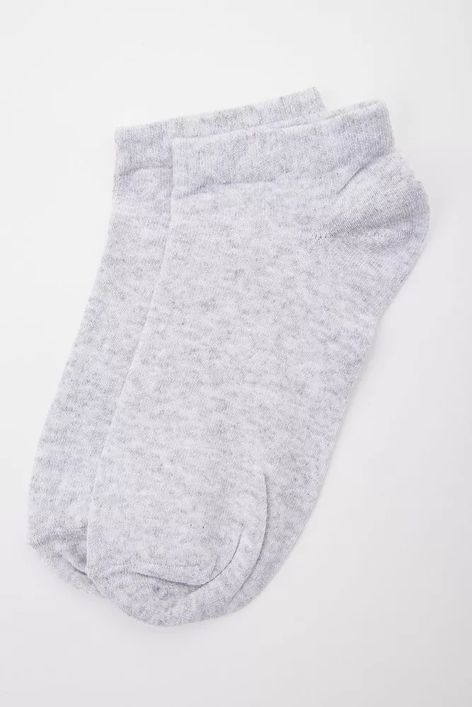 Купить Женские короткие носки, светло-серого цвета, 167R214-1 оптом - Фото №1