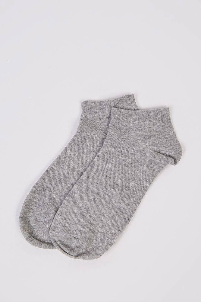 Купити Однотонні чоловічі шкарпетки короткі сірого кольору 151R980 оптом - Фото №1