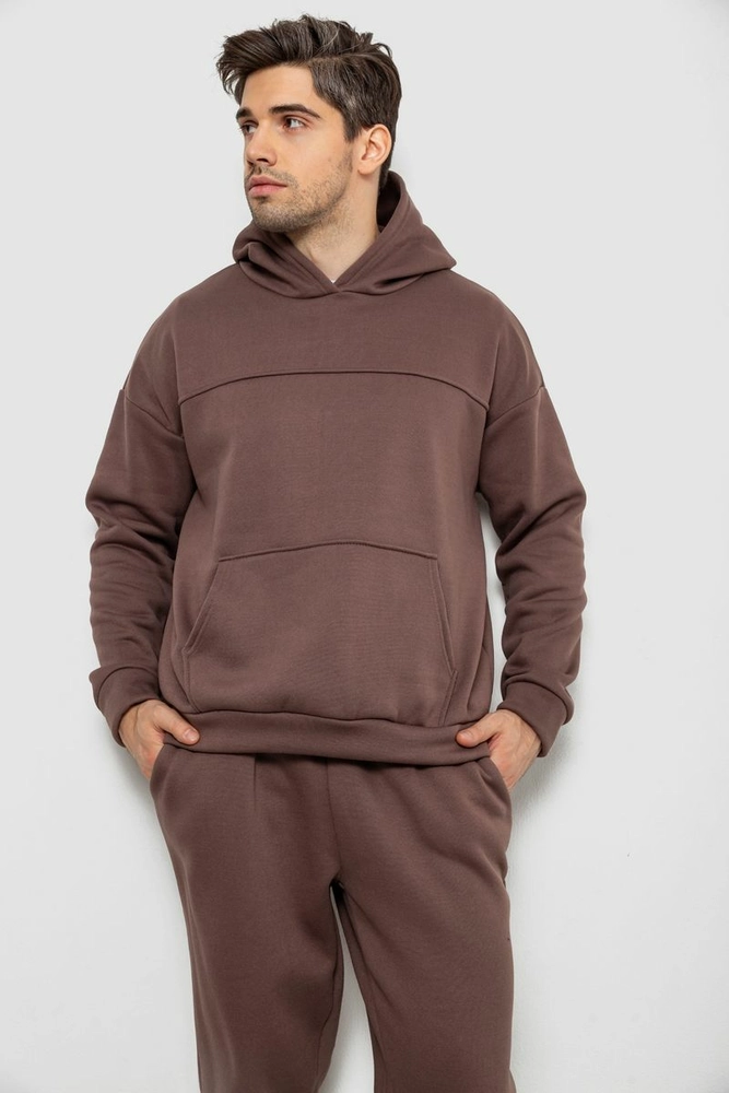 Купить Спортивный костюм мужской на флисе, цвет мокко, 238R029 - Фото №2
