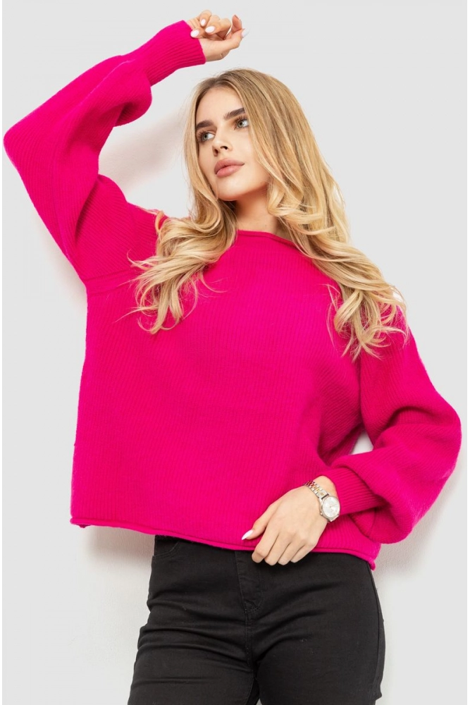 Купити Жіночий светр в'язаний, колір рожевий, 204R161 - Фото №1