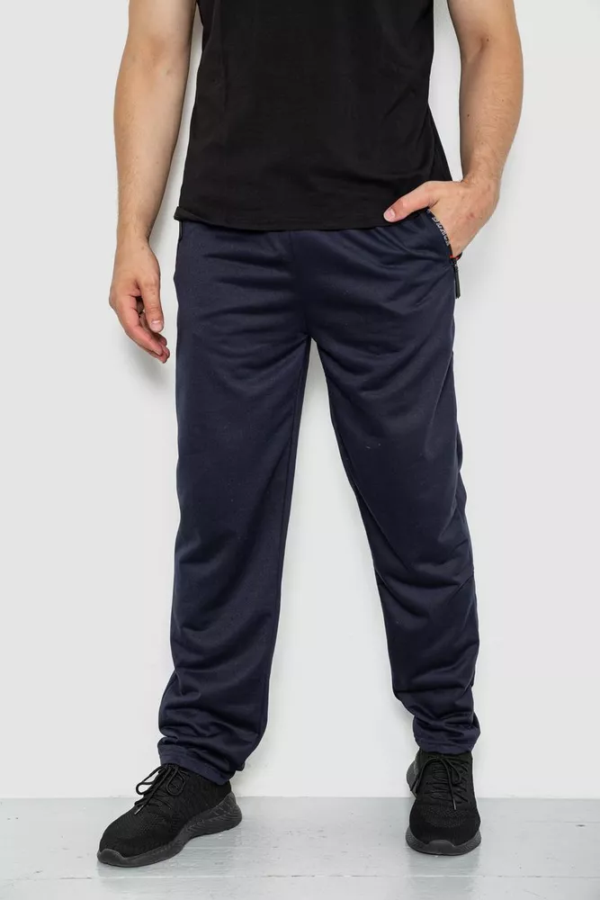 Купить Спорт штаны мужские, цвет темно-синий, 244R41388 оптом - Фото №1