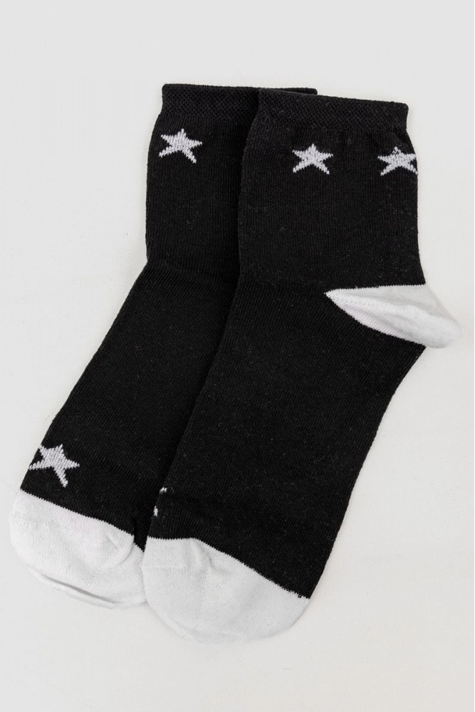 Купити Шкарпетки жіночі, колір чорний, 131R137103 - Фото №1