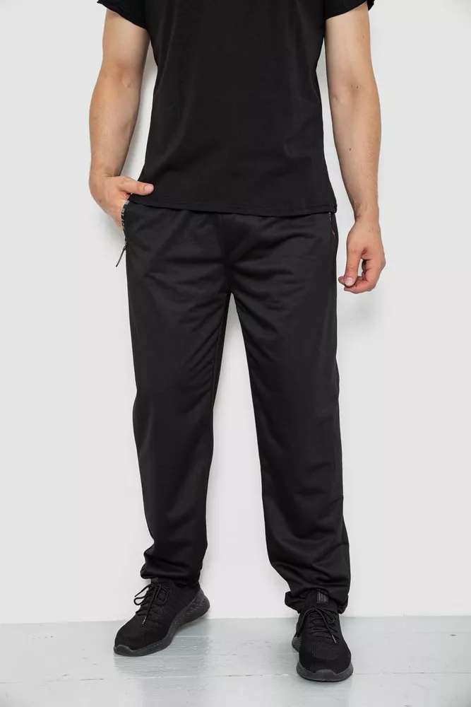Купить Спорт штаны мужские, цвет черный, 244R41388 оптом - Фото №1
