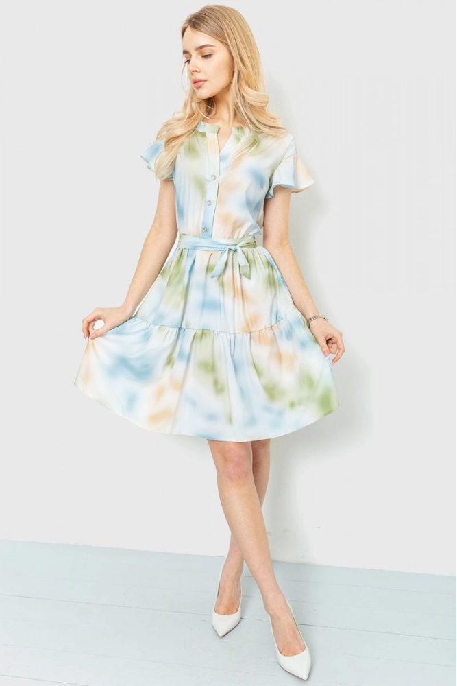 Купити Сукня однотонна  -уцінка, колір різнобарвний, 230R023-3-U - Фото №1