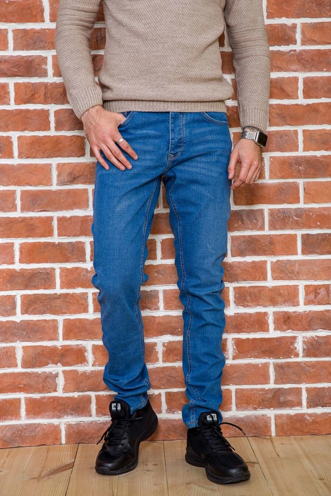 Купить Мужские прямые джинсы цвет Светло-синий 182R1943 - Фото №1