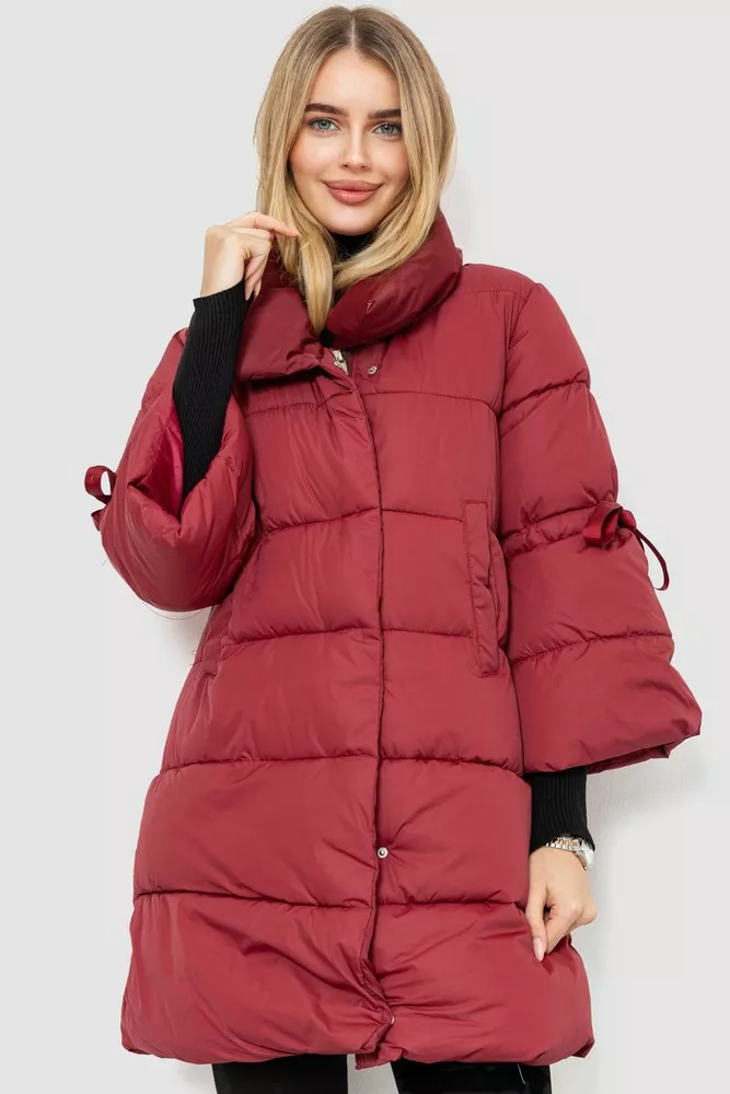 Купить Куртка женская демисезонная, цвет бордовый, 235R726 оптом - Фото №1