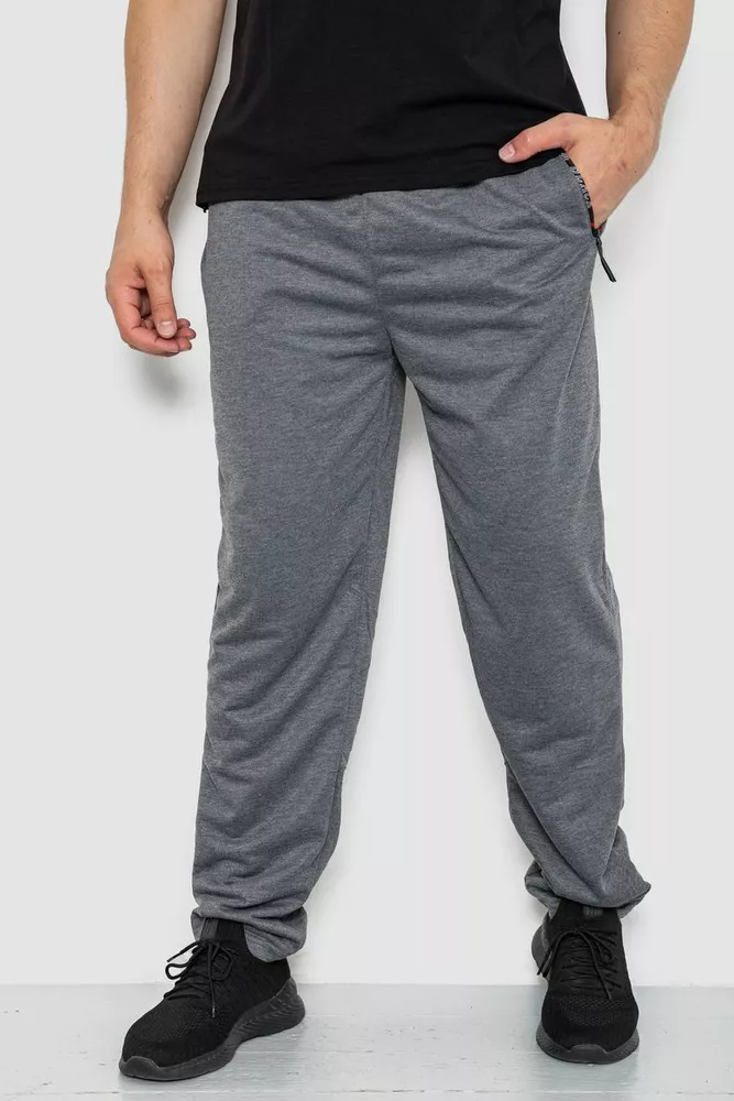 Купить Спорт штаны мужские, цвет серый, 244R41388 - Фото №1