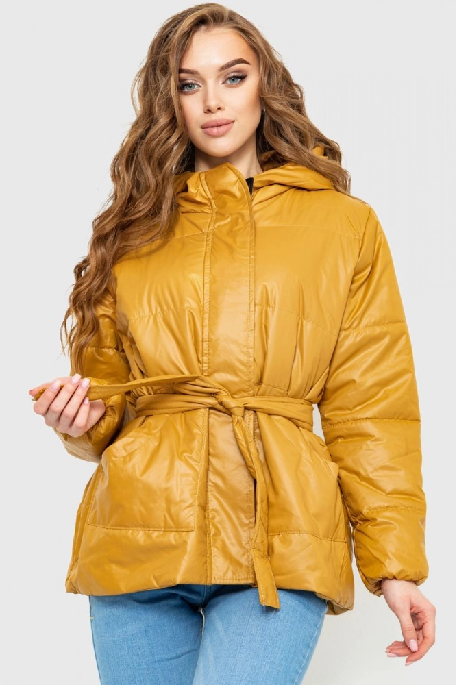 Купити Куртка жіноча демісезонна, колір темно-бежевий, 227R013 оптом - Фото №1