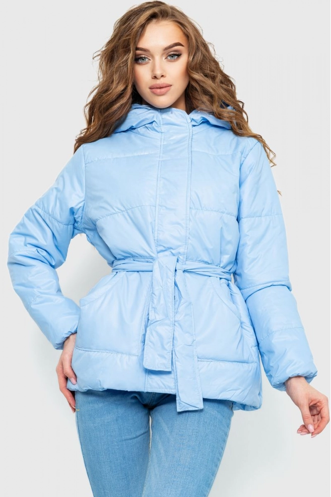 Купити Куртка жіноча демісезонна, колір блакитний, 227R013 оптом - Фото №1
