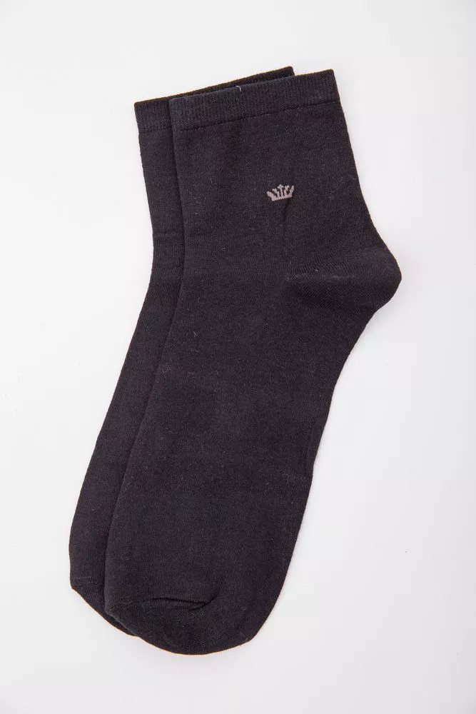 Купить Мужские носки, средней высоты, черного цвета, 167R354 - Фото №1