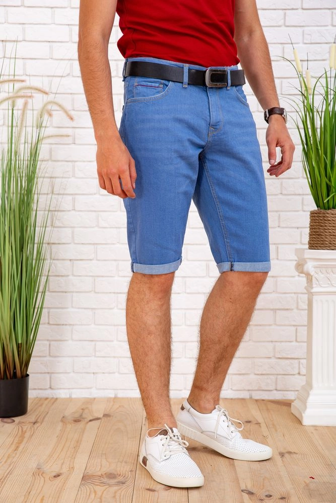 Купить Мужские джинсовые шорты голубые 129R1950 - Фото №1