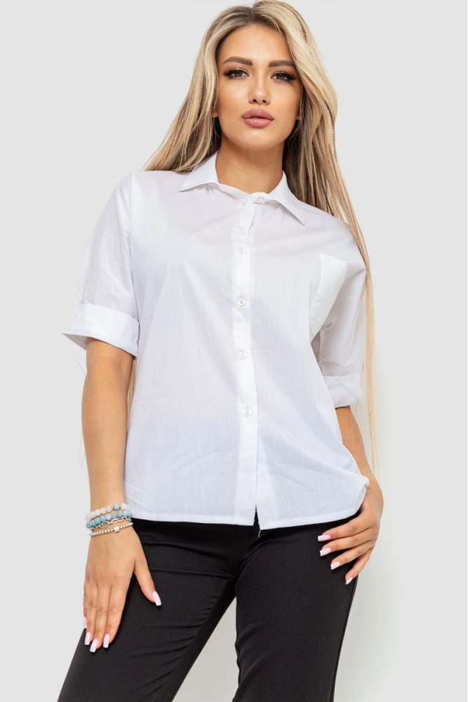 Купити Блуза -уцінка, колір білий, 176R032-U - Фото №1