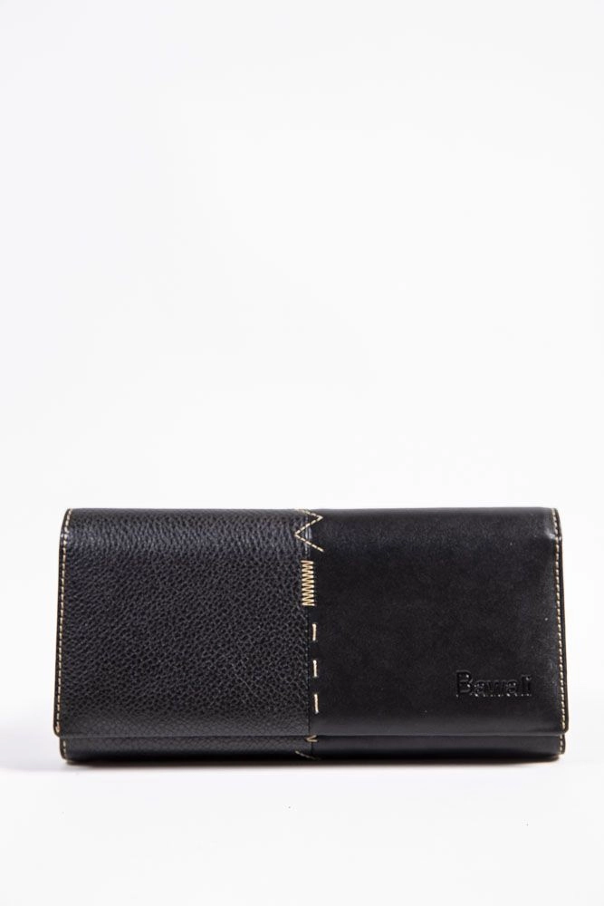 Купити Жіночий гаманець з еко-шкіри, чорного кольору, 169R5942 оптом - Фото №1