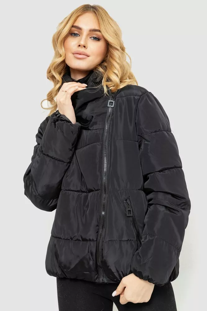 Купить Куртка женская демисезонная, цвет черный, 235R8805-1 оптом - Фото №1
