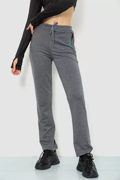 Спортивні штани жіночі, колір світло-сірий, 244R514