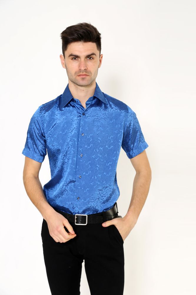 Рубашка Pas 888-2 цвет Синий