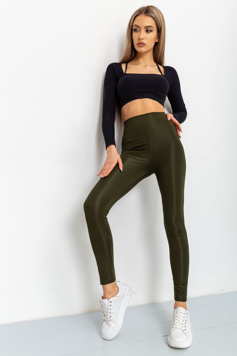 Лосины женские из бифлекса, цвет хаки, 220R001 купить в Украине | Цена ...