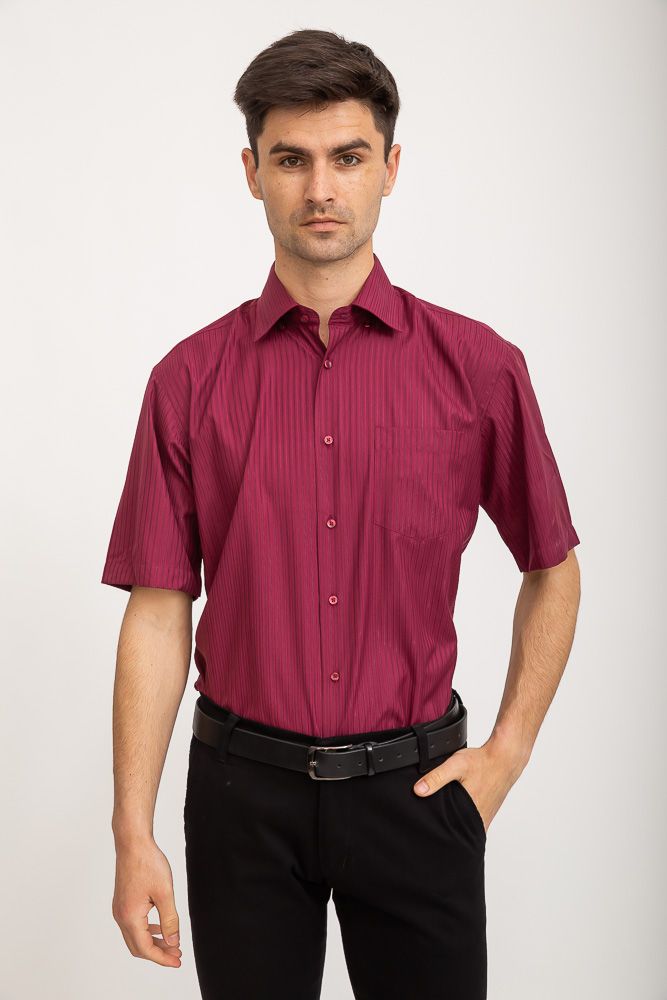 Рубашка мужская 899-26 цвет Бордовый