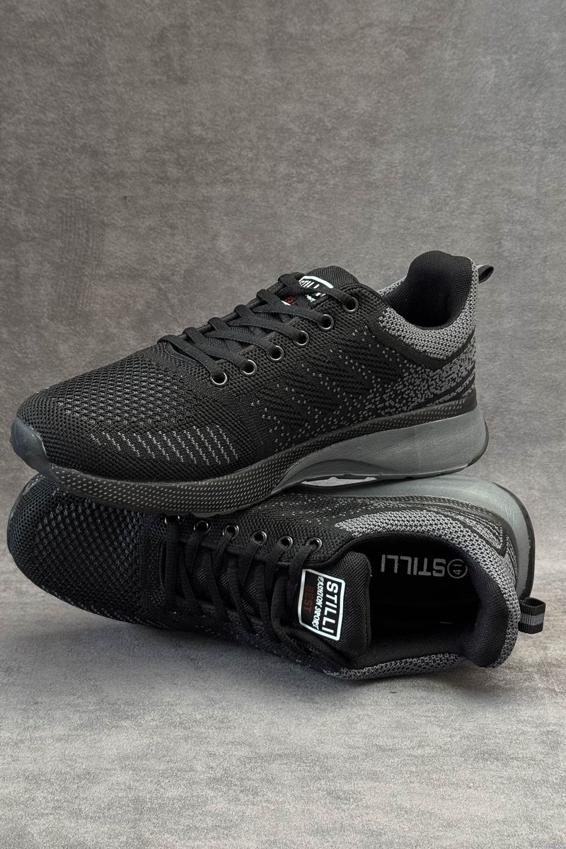 Кросівки чоловічі демісезонні, колір чорно-сірий, 248RH267